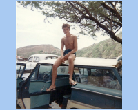 1967 09 10 Hannahma Bay - me and a 58 Chevy.jpg